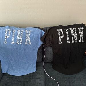 PINK Victoria's Secret oversized tshirts - Blue and Black